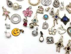 Group lot of Vintage 925 sterling silver charms and pendants