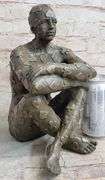 Man with Poker Outfit Bronze Sculpture