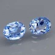 Glittering VS grade 5.91ct pair of French blue Topaz!