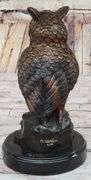 Owl Bird Bronze Sculpture