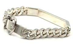 925 Sterling silver ID bracelet with buckle clasp