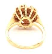 Colorful 14k YG Opal Snowflake Ring