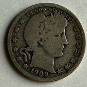 1909 O Barber Quarter