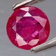 Unbelievable .54ct pinkish red Ruby solitaire -Untreated!
