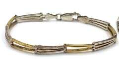Group lot of Vintage 925 sterling silver 4 bracelets