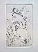 Pierre Auguste Renoir, 'Standing Bather' Etching