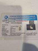 Certified Yellow Gold Lab Diamond Pendant