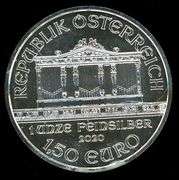 Austrian 2020 Philharmonic 1 Troy Ounce Silver Round