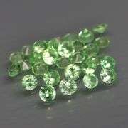 Rare collectors 2.53ct untreated spring green Tsavorite set!