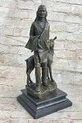 Native American Chief Spiritually Bronze Sculpture