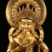 Handcrafted Gold-Plated Tibetan Buddha