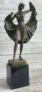Arabian Girl With Lifting Skirt On Rug Bronze Sculpture