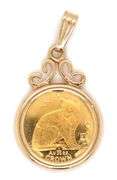 Nice 1990 Isle of Man Cat Coin Pendant