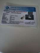 Certified Yellow Gold Blue Lab Diamond Pendant