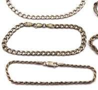 Group lot of 6 Vintage 925 sterling silver bracelets