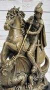 St. George Dragon Slayer Bronze Statue