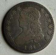 1818 Large Size Bust Quarter