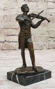 Johann Strauss playing the Violin Bronze Sculpture