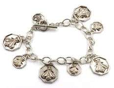 Slane & Slane honeybee charm bracelet