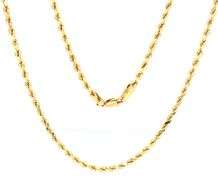 Useful 24" 14K YG Rope Necklace