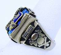 Vintage Sterling Quincy High School Class Ring