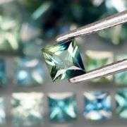 Blue, yellow, and green all in one set! 5.68ct Australian Sapphires!