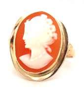 10kt Yellow gold Cameo ring