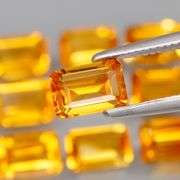 Just look at that color! 7.16ct matched Citrine set!