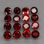 Premium 7.32ct round cut cherry red Mozambique Garnet set!