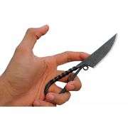 Hand Forged Celtic Ring Knife with Leather Sheath