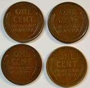 Nice Uncirculated 1919-D, 19-S, 25-D, & 1925-S Lincoln Cents