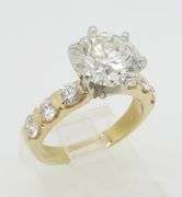 GIA Certified 4.02CTW Earth Mined Diamond Ring