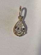 Certified Yellow Gold Lab Diamond Pendant