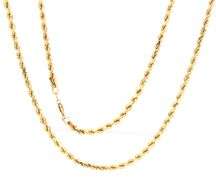 Useful 24" 14K YG Rope Necklace