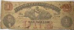 $1 Virginia Treasury Note May 13 1862