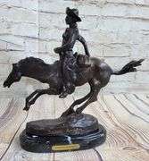 Arizona Cowboy Horse Bronze Sculpture