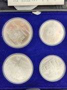 1976 Canadian Olympics Sterling Silver 4 Coin Set