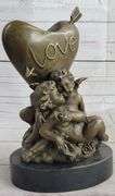 Be my Valentine Candle Holder Bronze Statue
