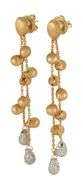 Marco Bicego Siviglia 0.60ctw Diamond Double Strand Dangle Earrings in 18K