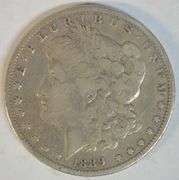 Ultra Rare 1889-CC Morgan Silver Dollar in Fine+