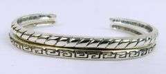 2 Carolyn Pollack Sterling Stacking Cuff Bracelets