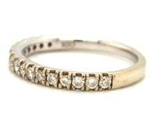 Practical 10K White Gold Diamond Band