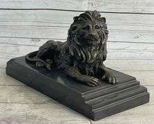 African Lion Wild Life Animal Edition Bronze Sculpture