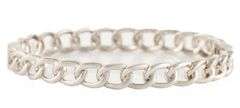 1.45ctw Diamond Curb Link Bangle Bracelet in 18K