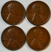 Nice Uncirculated 1919-D, 19-S, 25-D, & 1925-S Lincoln Cents