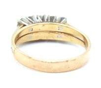 Attractive Estate 14K YG Amethyst and Diamond Ring