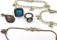 Big group lot of vintage 925 sterling silver mixed jewelry