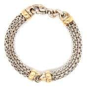 Tiffany & Co two tone weave link bracelet