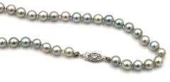 5.5-6mm Grey pearl necklace