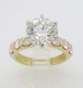 GIA Certified 4.02CTW Earth Mined Diamond Ring